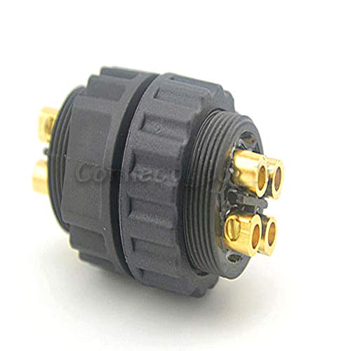 10 Sets/lot 25A 500V 4 Pin Screw and Soldering Pins Waterproof Connector Led Strip Adapter Socket Plug Contacts Wire Connectors