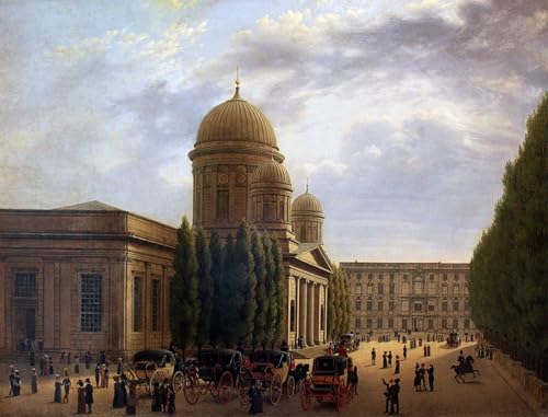 Lienzo decorativo de la Catedral de Berlín por Hasenpflug para pared de dormitorio (60x90cm)