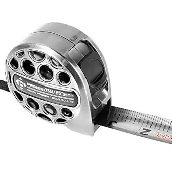 Tape Measure 25'FT Foot/7.5M Stainless Steel Retractable Measuring Tape Double Side Scale Handy Measurement Tape for Construction Household Woodworking (1)