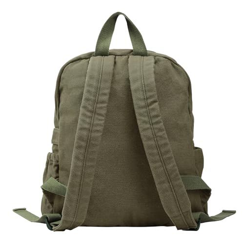 Phaoullzon Small Travel Backpack For Women Girls Vintage Canvas Backpacks,Olive Green thumb #6