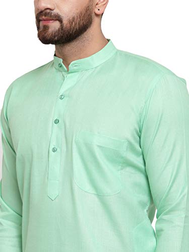 Image of Jompers Men's Cotton Regular Fit Solid Kurtas