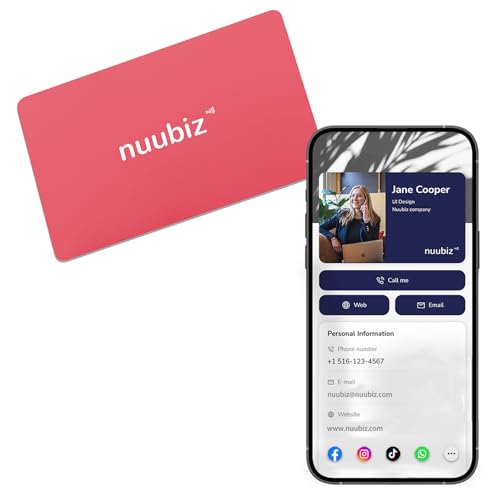Digital Business Card - NFC Business Card with QR Code - No Apps, No Fees – Create Your Profile in Minutes & Update Anytime – Smart Tap to Share & Networking – Easy One-Tap Contact Saving
