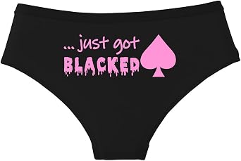 Just Got Blacked Queen Of Spades Panties for Women, Sexy & Edgy Underwear, Soft Stretch Fit for Wife