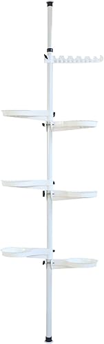 Miniatura 3 de Soporte de 7 niveles para plantas de interior, estante de exhibición de flores, soporte alto de tubo de acero, estante de almacenamiento de esquina,