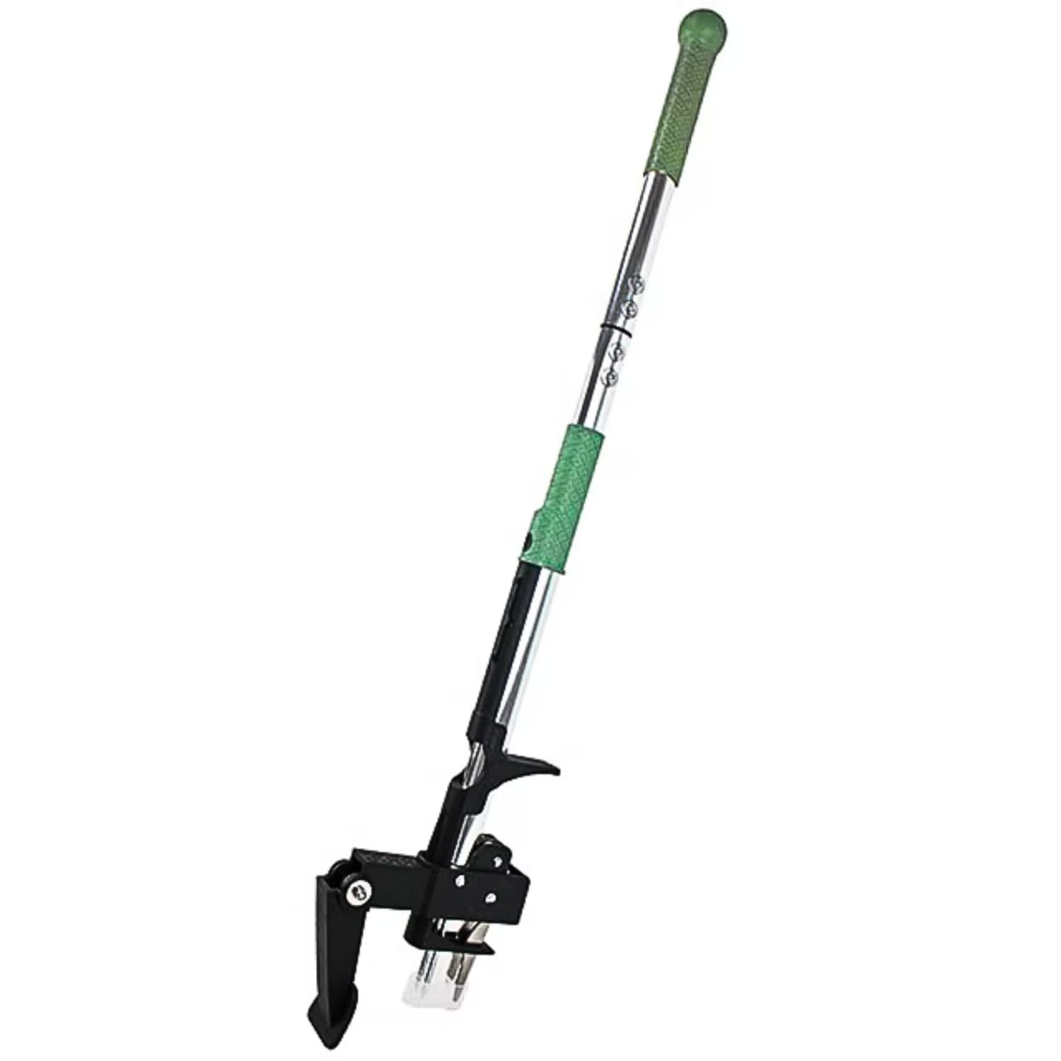 AMOS Mechanical Weed Puller Stainless Steel 4-Claw & Foot Pedal, Telescopic Root Remover, Stand-up Manual Weed Tool for Garden Making Weed Removal Easy - (Two Sections) (Two Section)