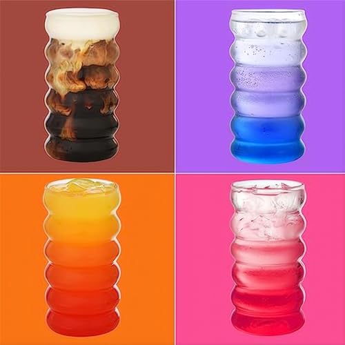 Set de 4 vasos ALINK con popotes 16 oz miniatura 4