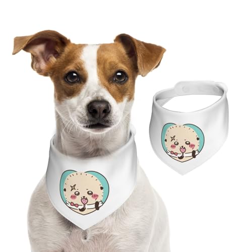 ペットバンダナ ちいかわ ラッコ ペット用唾液タオル 可愛い 犬用 猫用 犬の首輪 簡単脱着式 サイズ調整可能 水洗い可 三角スカーフ ネクタイ 柔らかい かわいい 口拭き 散歩 食事用 ペット用品 小型犬 中型犬 大型犬 アクセサリー 誕生日 プレゼント