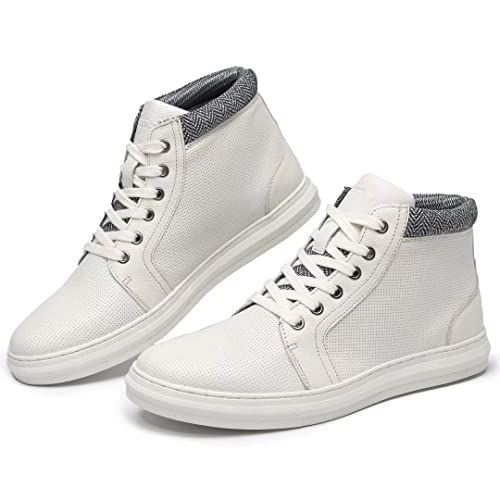 Image of Arkbird Casual Sneakers, Breathable Lace-Up Leather Walking Shoes Comfortable Fashion Sneakers for Men Daily Work