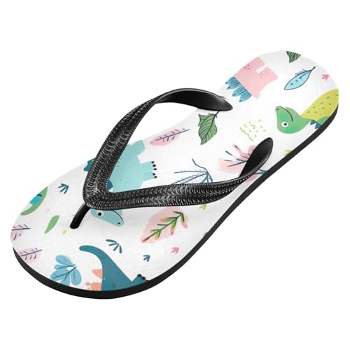Mens Flip Flops Dinosaur CuteSandal Flip Flops for Women Summer Beach Slipper 214B3222