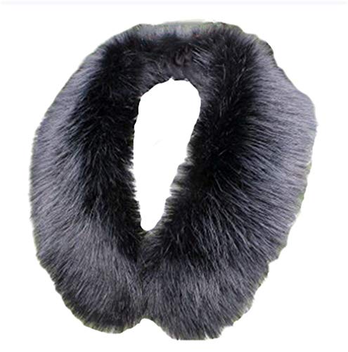 Faux Fur Collar Scarf Hood Collar Shawl Stole Neck Warmer for Winter Coat