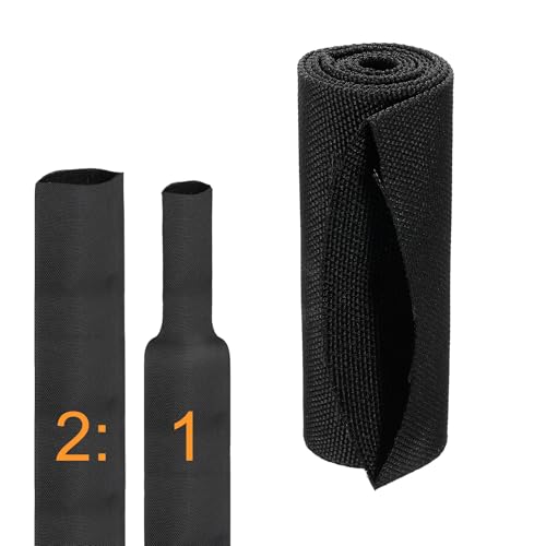 Gaine de protection tressée HARFINGTON isolante et rétractable 2:1 pour faisceau auto