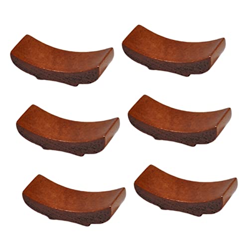 GRIRIW 6pcs Chopstick Rack for Home Chopstick Rest Chopstick Holder for Stove Top Spoon Rest Holder Kitchen Utensil Rest Spoon Ladle Holder Chopsticks Holder Stand Utensil Holders Wooden