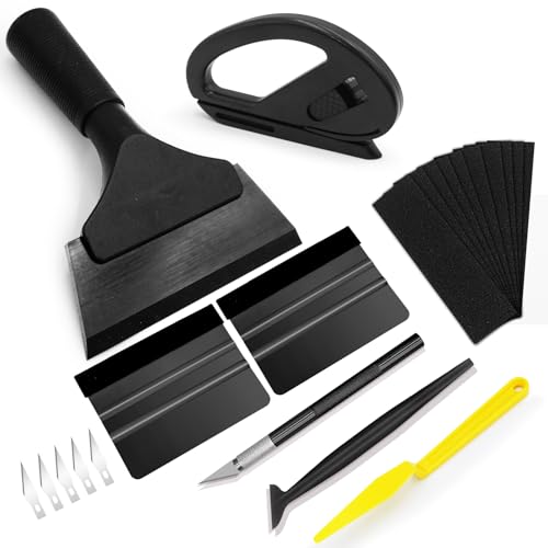 Celepoir Rakel für Folie Set, Auto Fensterfolie Werkzeug Set, Rakelset zum Folieren mit Filzrakel Rakel, Präzisionsmesser, Mikrorakel, Gummirakel, Folienschneider, für Tönungsfolie Auto, Fensterfolie Celepoir Rakel für Folie Set, Auto Fensterfolie Werkzeug Set, Rakelset zum Folieren mit Filzrakel Rakel, Präzisionsmesser, Mikrorakel, Gummirakel, Folienschneider, für Tönungsfolie Auto, Fensterfolie