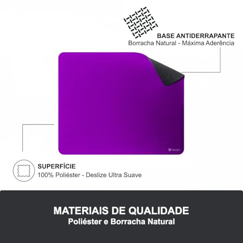Mouse Pad TopGet ProControl | Gamer & Home Office | Precisão, Deslize Suave | Base Borracha Antiderrapante, Poliéster Durável