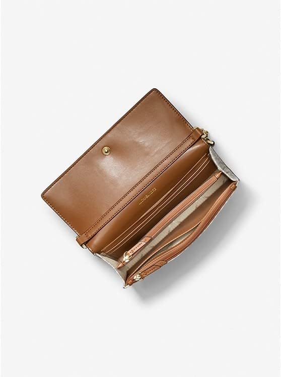 Miniatura 2 de Michael Kors Jet Set Bolso cruzado convertible 2 en 1 de piel saffiano mediano (VanArorn), VanillaAcorn