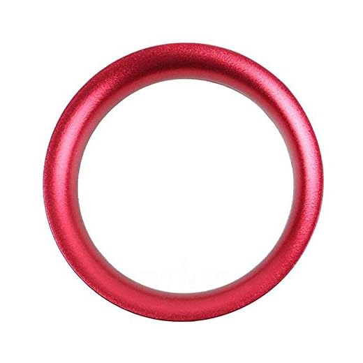 ZHUOTOP Anillo embellecedor para botón de arranque del motor, para salpicadero de automóviles, color rojo., rosso