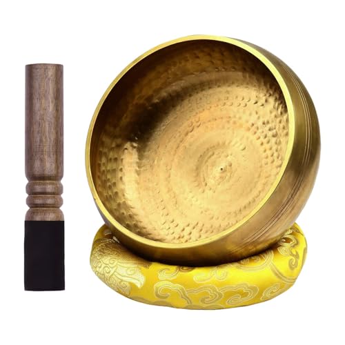 Bol chantant tibétain en laiton pour méditation zen et yoga