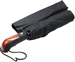 Guarda Chuva Reforçado Automático Resistente Ao Vento - Cabe Na Bolsa Mochila Modelo Compacto