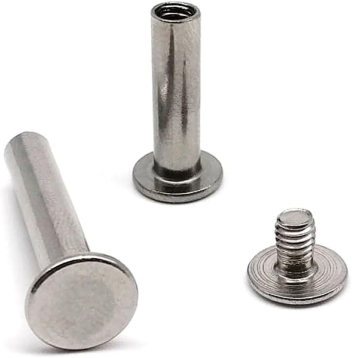 Rivets,Chicago Screws, 5pcs 304 A2-70 Stainless Steel Post Binding Screw Rivet Stud Nail Leather Bag Belt Photo(5x115mm)