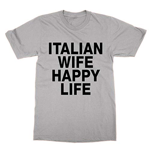 T-shirt Italian Wife Happy Life vêtement décontracté pour les sorties en couple
