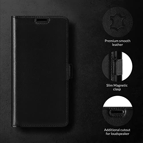 Étui anti-RFID iPhone 15 Pro Max cuir véritable pour protéger vos cartes