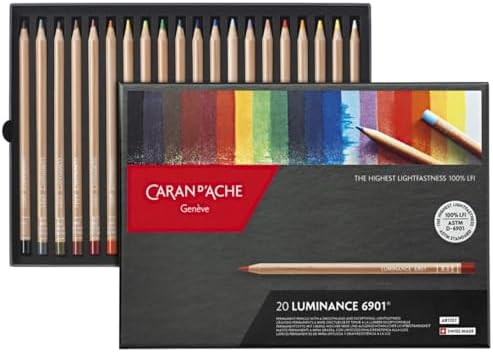 CREATIVE ART MATERIALS Caran D'ache Luminance Colored Pencil Set ...