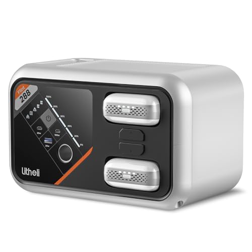 Litheli 288 Series Portable Power Station 287Wh, Lithium Battery Solar
