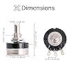 AlveyTech Speed Potentiometer (Speed Pot) Without Harness for Drive, Invacare, Merits, Rascal Mobility Scooters