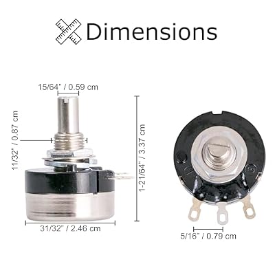 AlveyTech Speed Potentiometer (Speed Pot) Without Harness for Drive, Invacare, Merits, Rascal Mobility Scooters
