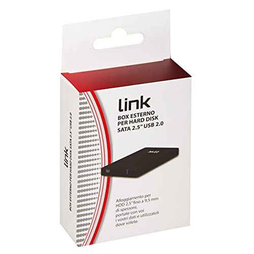 Boîtier HDD 2.5 noir LINK Accessori LKLOD252 au design compact - 3