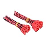 set di cavi jst 2 pin da 40 pezzi per batteria lipo rc, accessori cavi jst 3d rc maschio femmina per mini elicottero 24 awg 2 pin