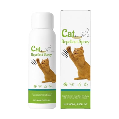 Spray repellente per gatti - Deterrente spray per gatti da graffiare, 100 ml Anti-masticazione, Protezione per tappeti interni Dissuasore per animali domestici, per Addestramento alla correzione del c