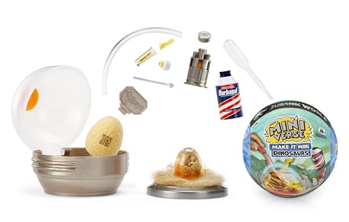 MGA's Miniverse Make It Mini Dinosaurs Jurassic World - Incluye 1 Réplica de Dinosaurio Bebé, Embalaje Ciego, DIY, para Coleccionistas y Niños Mayores de 8 Años, NO Comestible