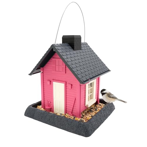North States Fiesta Pink Cottage Bird Feeder