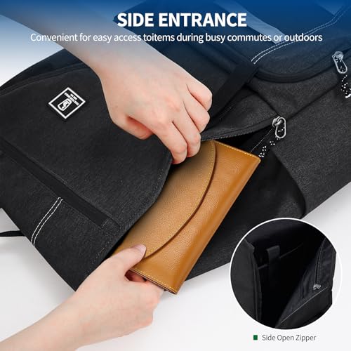 OIWAS Travel Backpack for Women Men 15.6 Inch Laptop Backpack Lightweight Flap Backpack Business Work Computer Backpacks Travel Outdoor Casual Daypack4