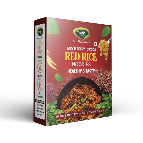 Image of Thanjai Natural Millet Noodles 180 Grams X 4 Varieties (720 Grams) of Homemade Natural Red Rice | Corn | Barnyard and Pearl Millets Noodles (No Preservatives, No Chemicals, No Artificial Extract)