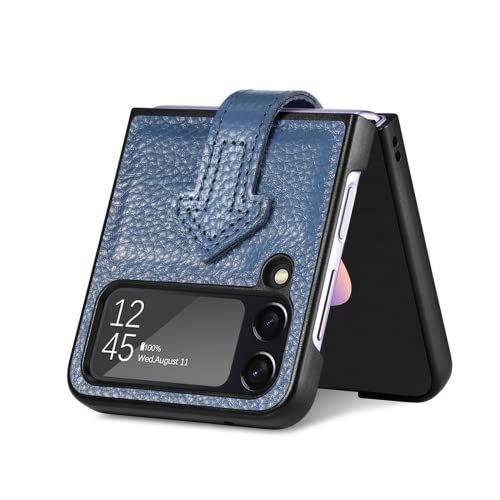 Capa Para Samsung Galaxy Z Flip 4, Resistente A Choques, Anti-queda, Leve, Capa Flip4 De Couro De Pe