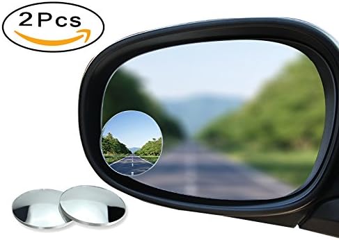 Loovey Blind Spot Mirror/Convex Rear View mirror - Round HD glass frameless Rear View Mirror for all universal vehicles(pack of 2)