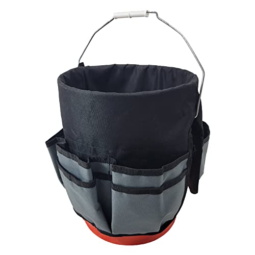 W&M Tools 12 Pocket Slip On Bucket Caddy Tool Organizer For 5 Gallon Buckets #TOP2