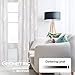 Deconovo Blackout Curtains - Thermal Insulated, Noise-Reducing Window Drapes for Bedroom, Living Room - 2 Panels, Light Silver Grey/Wave, 42W x 84L
