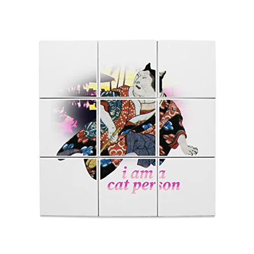 Carreaux céramique chat 15x15 cm lot de 9 fresque vintage mural humour
