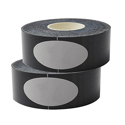 LTLCLZ 2Rollen Kinesiologie Tape Athletic Recovery Elastic Tape Muscle Self Adhesive Bandage Support Für Gym Fitness Bandage Type,Schwarz,2.5CM