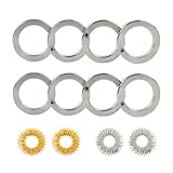 AHEJIOO 8 Stück Fidget Toys Erwachsene & Kinder Set - 4 Magnetische Ringe & 4 Akupressur Ringe - ADHS Spielzeug Anti Stress Ring für Konzentration - Skills Set Stress Erwachsene & Stressabbau
