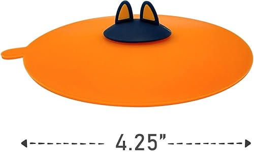 Miniatura 6 de Wrapables Tapas de Silicona para Tazas, Cubiertas Herméticas Antipolvo para Tazas para Bebidas Calientes y Frías (Juego de 6), Orejas de Gato