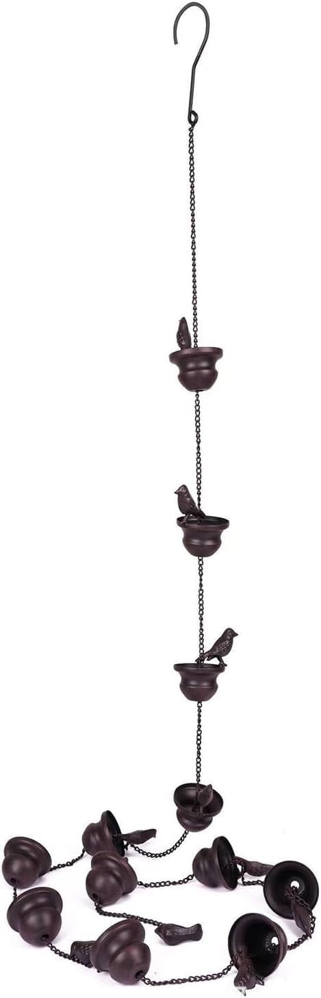 Iron Decorative Gutter Chains Rain Guide Chains Functional Rain Chains for Gutter Down Spouts