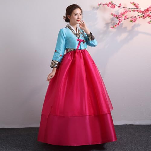 Hanbok coreano tradicional para mujer y traje oriental de palacio 8