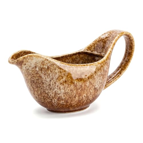 Gravy Boat 550ml Premium Ceramics Gravy Jug with Heat-Resistant Handle Ideal for Christmas Roast Dinner Gravy Sauces & Condiments Dishwasher Safe
