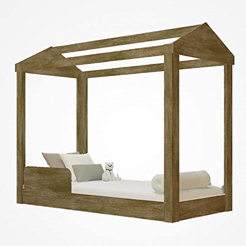 Quarto Infantil com Cama Montessoriana e 2 Estantes Organizadores J&a Móveis Jequitiba