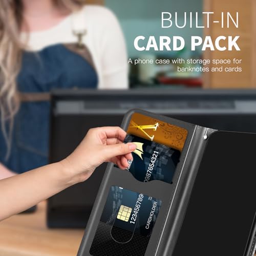 Rostsant Funda para Google Pixel 10a 5G Árbol en Relieve Carcasa de Cuero PU Cartera Magnético Funda Teléfono Billetera para Google Pixel 10a 5G Negro - imagen 2