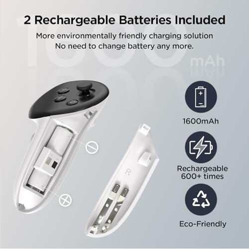 image for YOGES Charging Dock for Meta Quest 3S, Quest 3 Fast Charging Station w